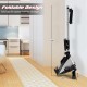 Folding magnetic rowing machine with adjustable resistance, U-shaped seat, and space-saving design for home gyms.